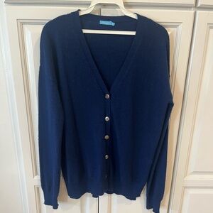 J. McLaughlin Navy Annalyse Cashmere Sweater
